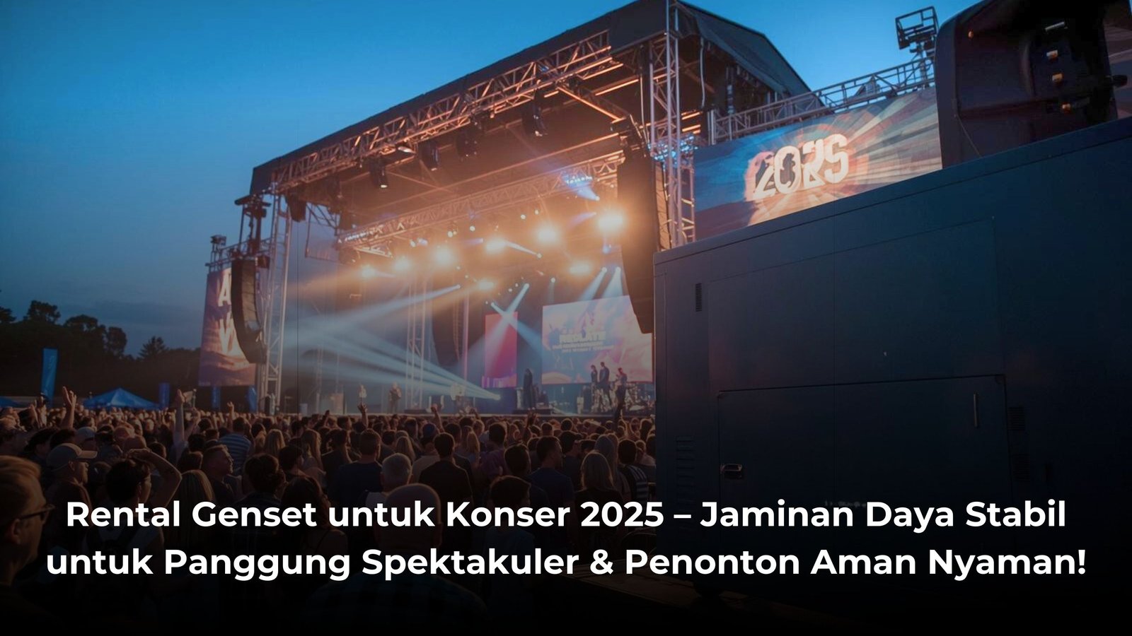 Rental Genset untuk Konser 2025 – Jaminan Daya Stabil untuk Panggung Spektakuler & Penonton Aman Nyaman!