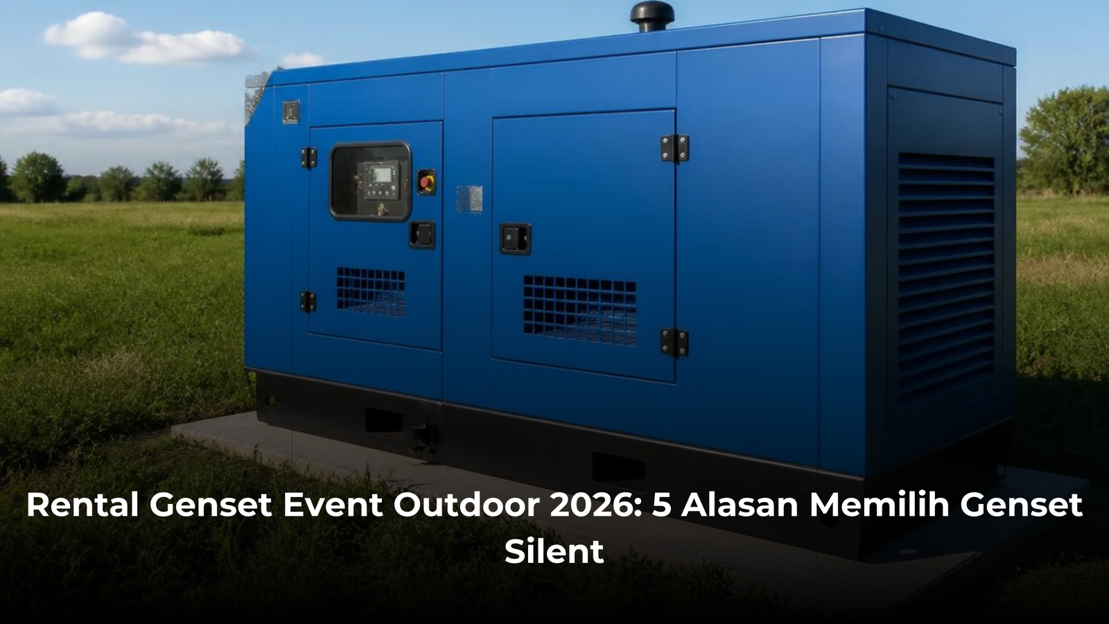 Rental Genset Event Outdoor 2026: 5 Alasan Memilih Genset Silent